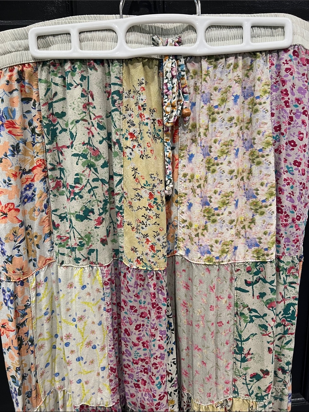 Boho Floral Patchwork pants  - Multi - Picture 4 of 5